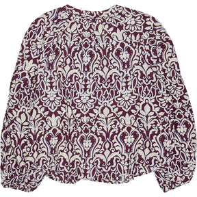 Baukjen Burgundy Patterned Blouse