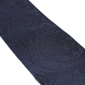 Moss Navy Paisley Silk Tie