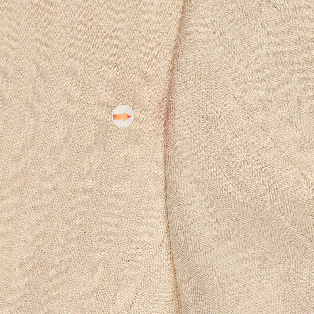 Huntsman Cream Linen Herringbone Jacket