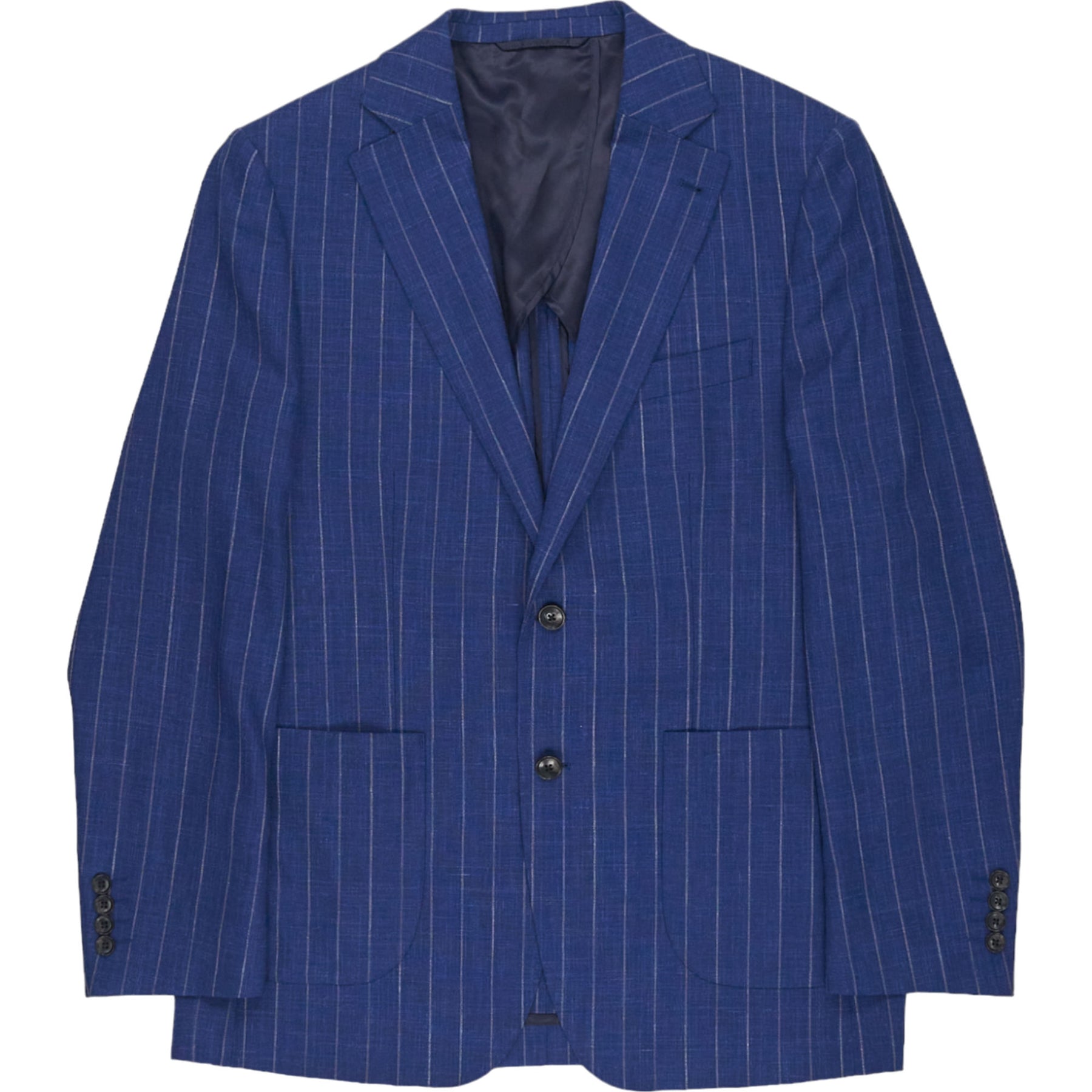 Ermenegildo Zegna Blue Pinstripe Tailored Fit Suit