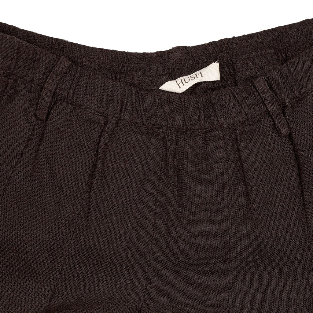 Hush Brown Pleated Midi Skirt