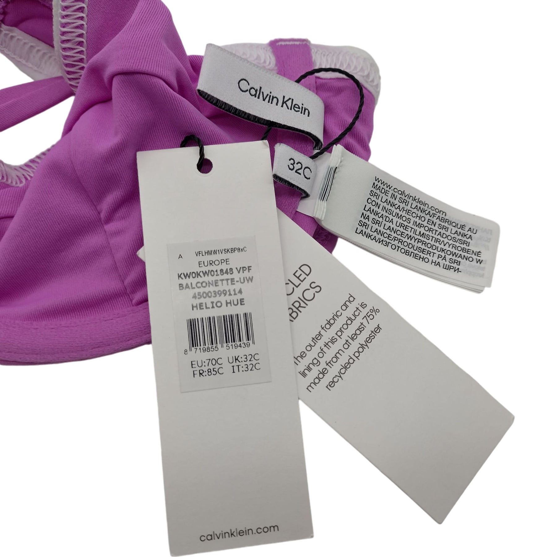 Calvin Klein Pink Balconette Swimwear