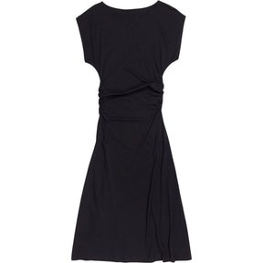 WYSE Black Esme Jersey Ruched Dress