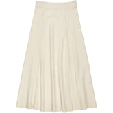 ME+EM Cream Wool Blend Midi Skirt