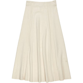 ME+EM Cream Wool Blend Midi Skirt