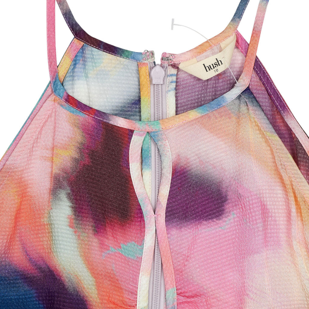 Hush Multicoloured Cut-Out Halter Dress