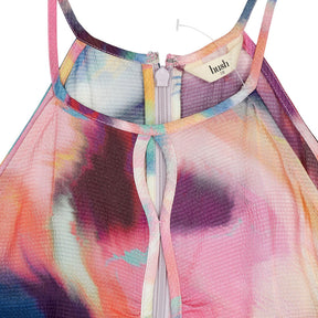 Hush Multicoloured Cut-Out Halter Dress