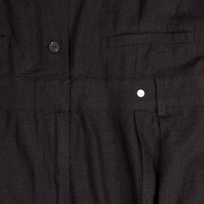 Hush Black Linen Blend Jumpsuit