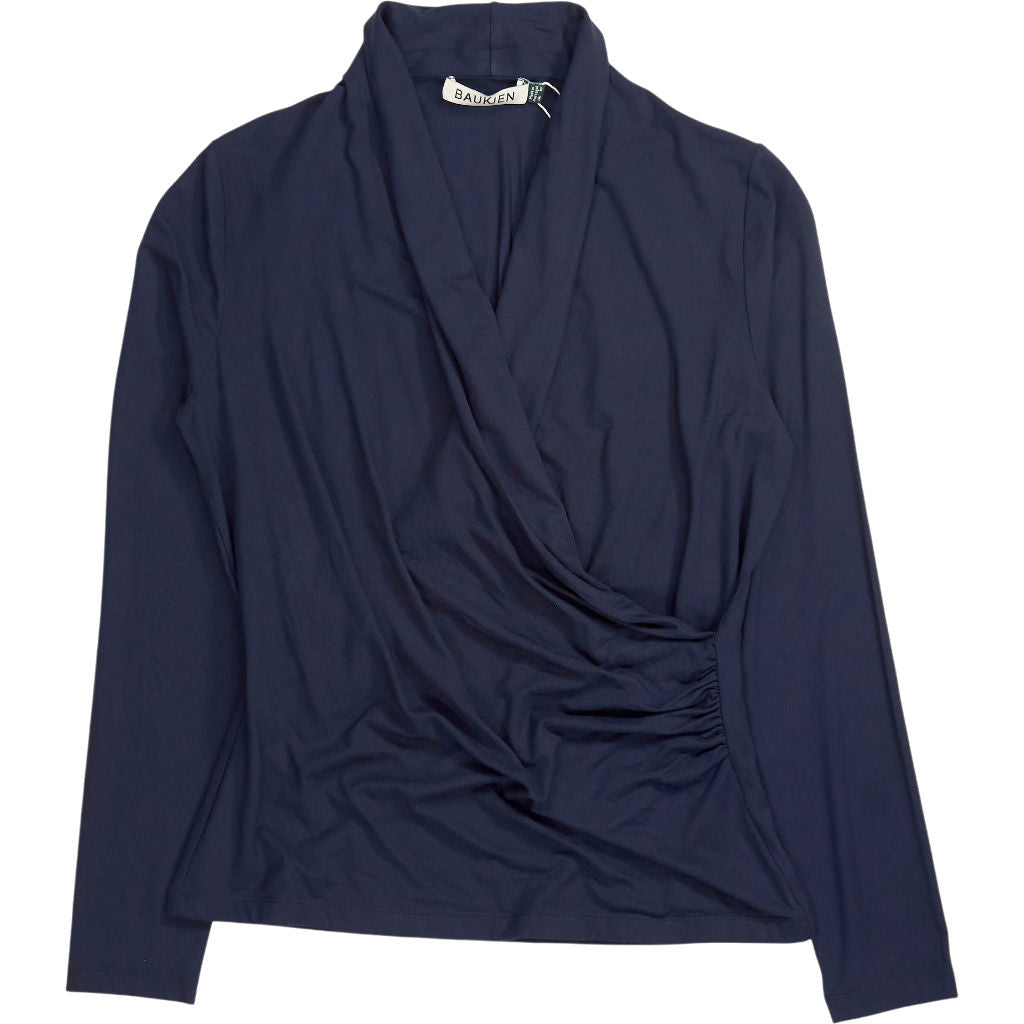 Baukjen Navy Gylda Wrap Top