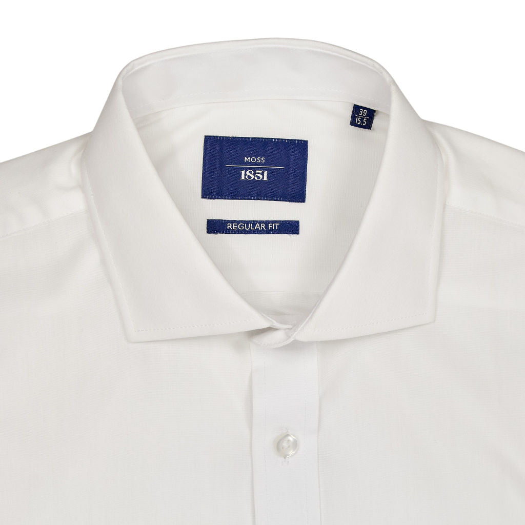 Moss 1851 White Regular Fit Shirt