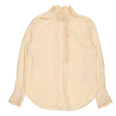 Reiss Cream Lace Collar Blouse