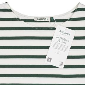 Baukjen White Green Striped Ashley Top