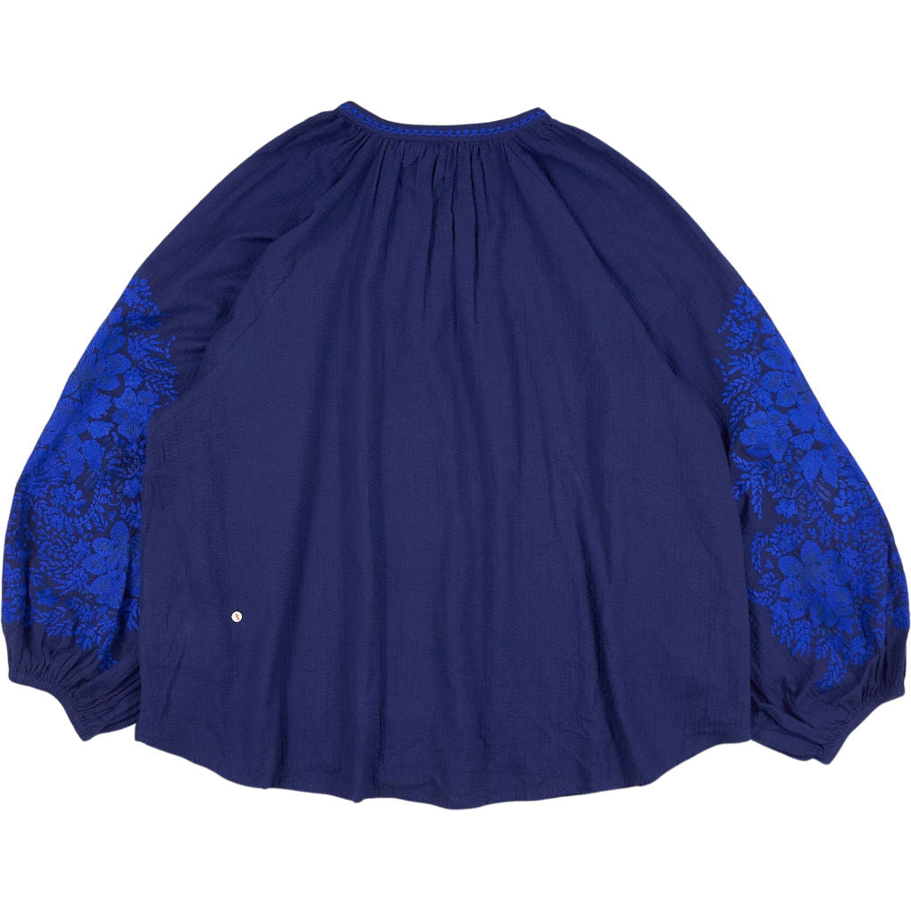 NRBY Blue Embroidered Blouse