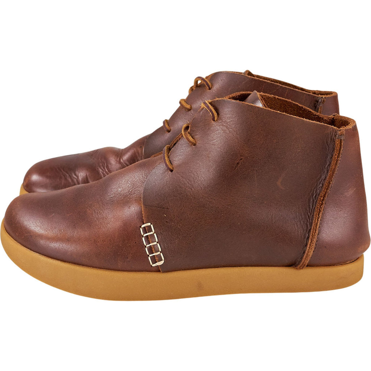YMC Brown Leather Chukka Boots
