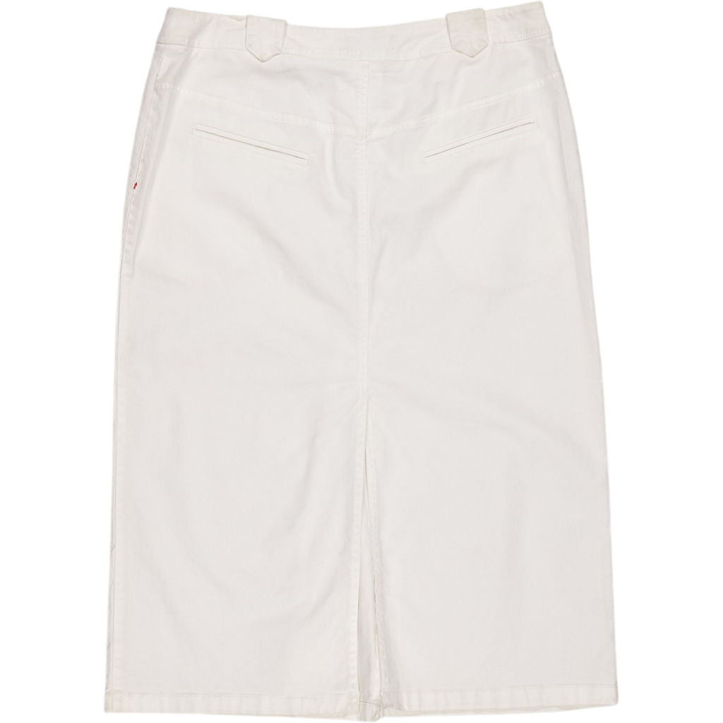 Cordings White Cotton Skirt