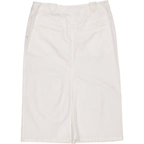 Cordings White Cotton Skirt
