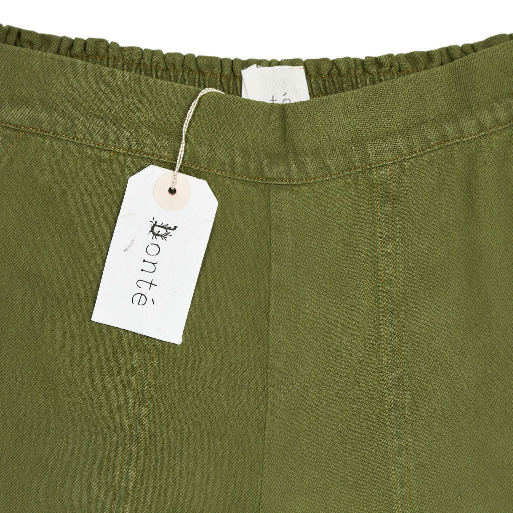 Bonté Olive Green Wide Leg Trousers