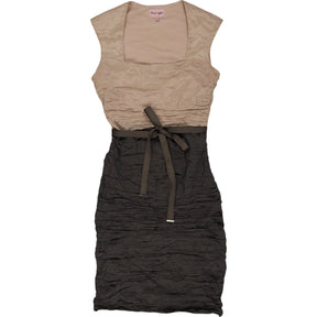 Phase Eight Beige Black Sleeveless Dress