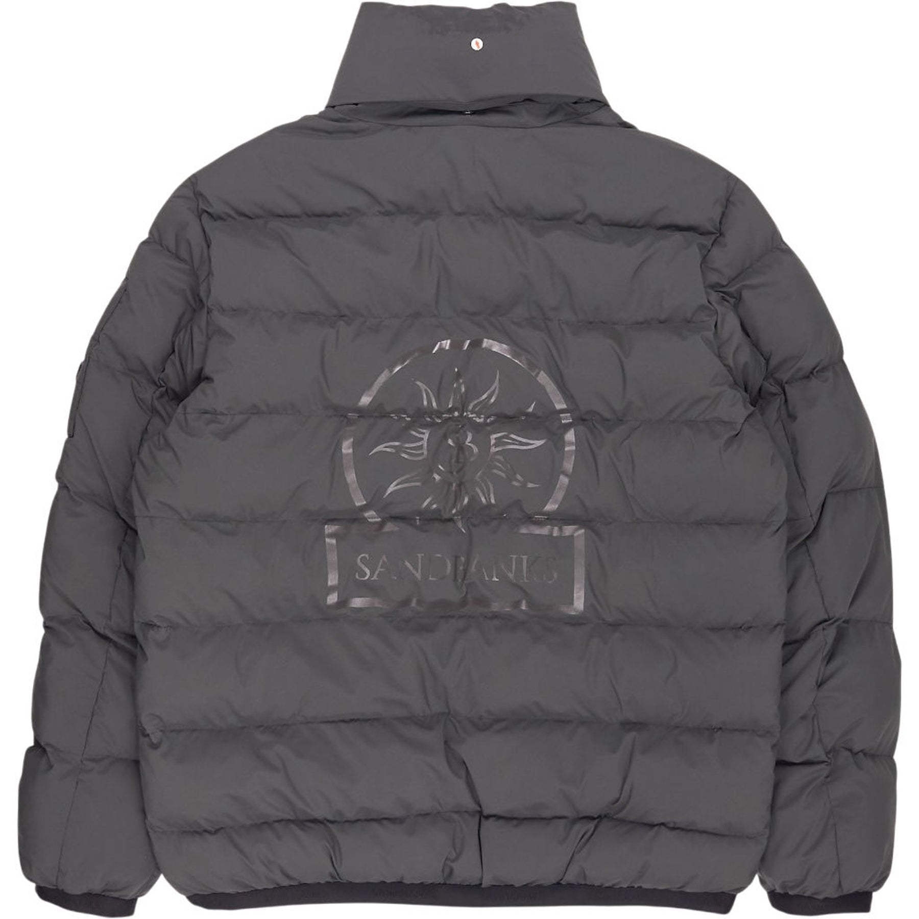 Sandbanks Charcoal Printed Puffer Jacket
