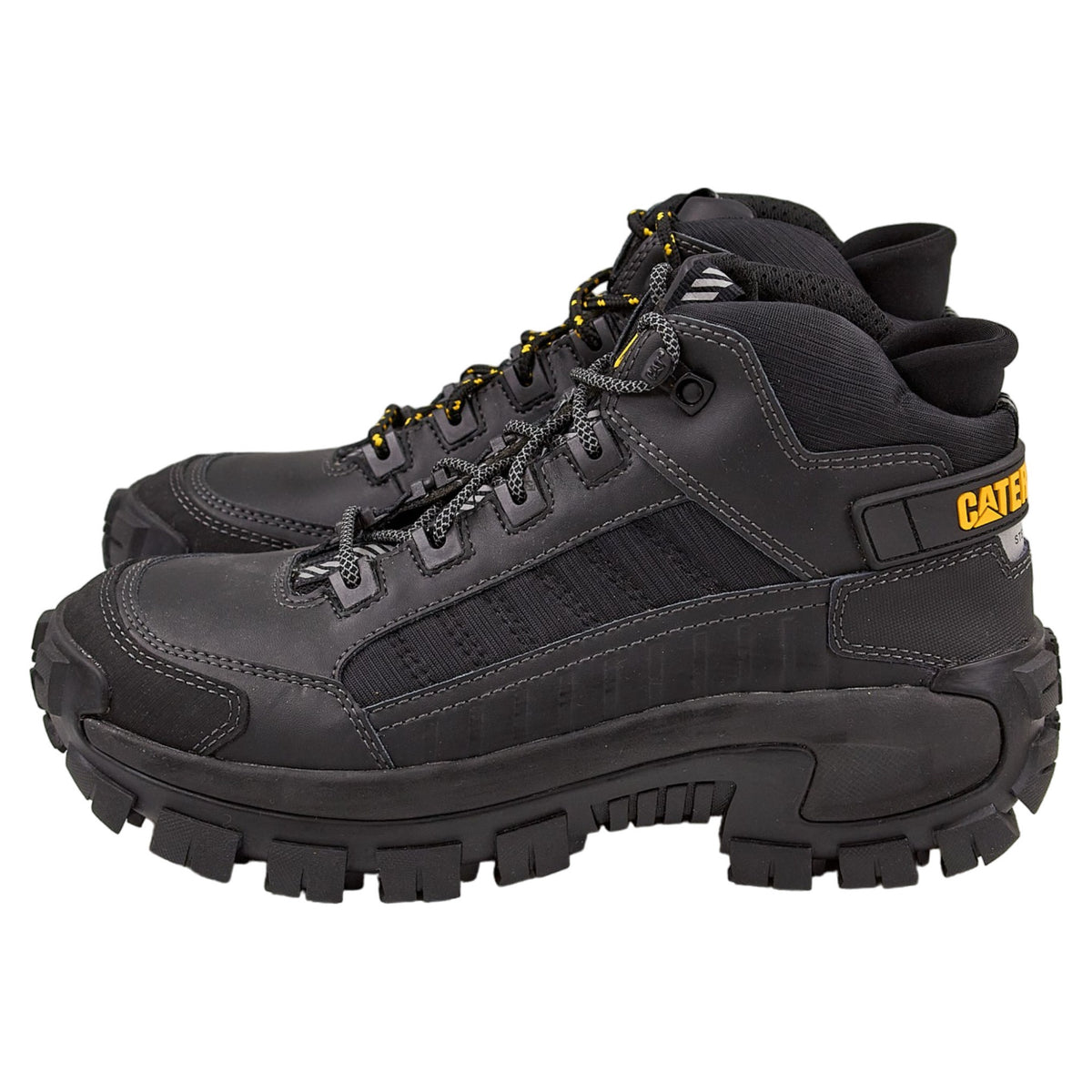 Caterpillar Black Invader Mid Steel Toe Boots