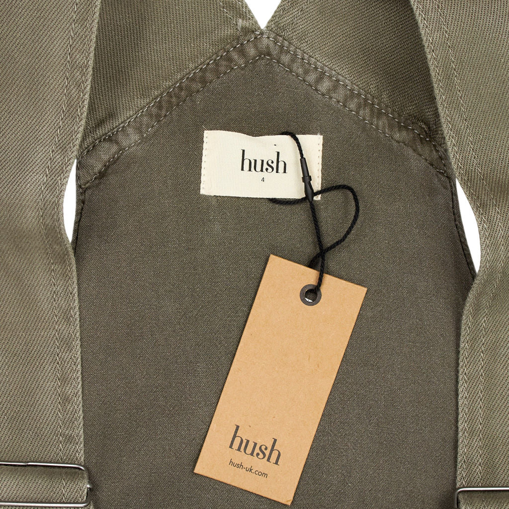Hush Charcoal Grey Nerissa Cargo Dungarees