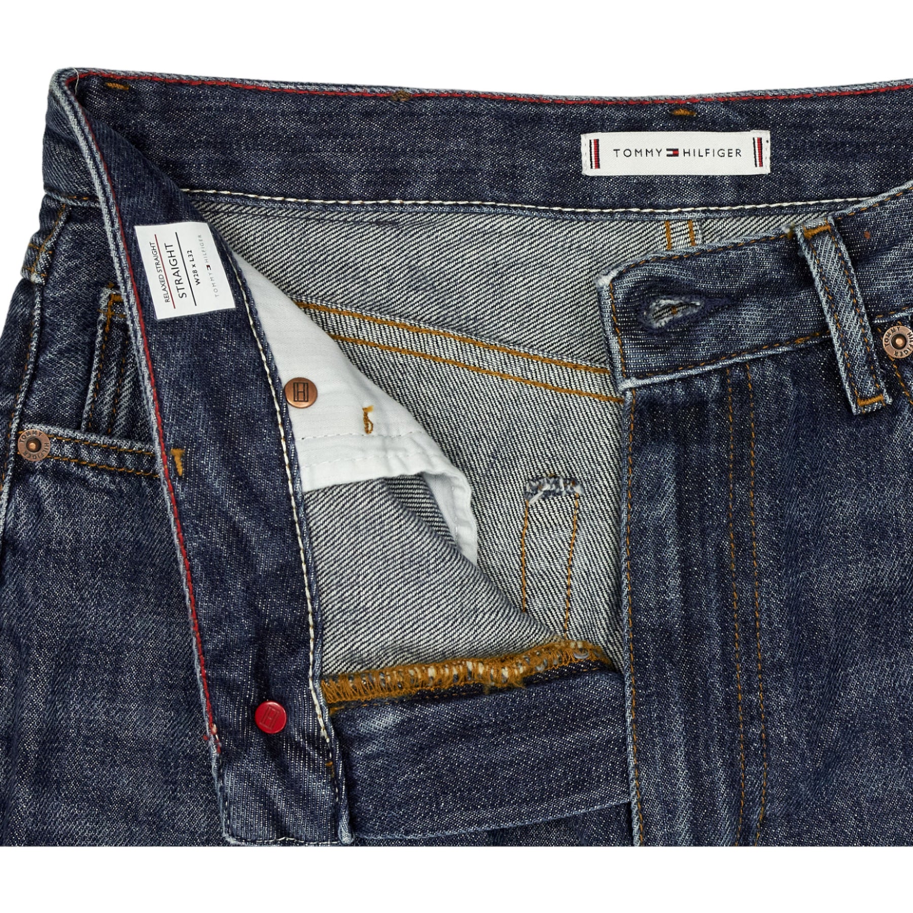 Tommy Hilfiger Blue Relaxed Straight Jeans