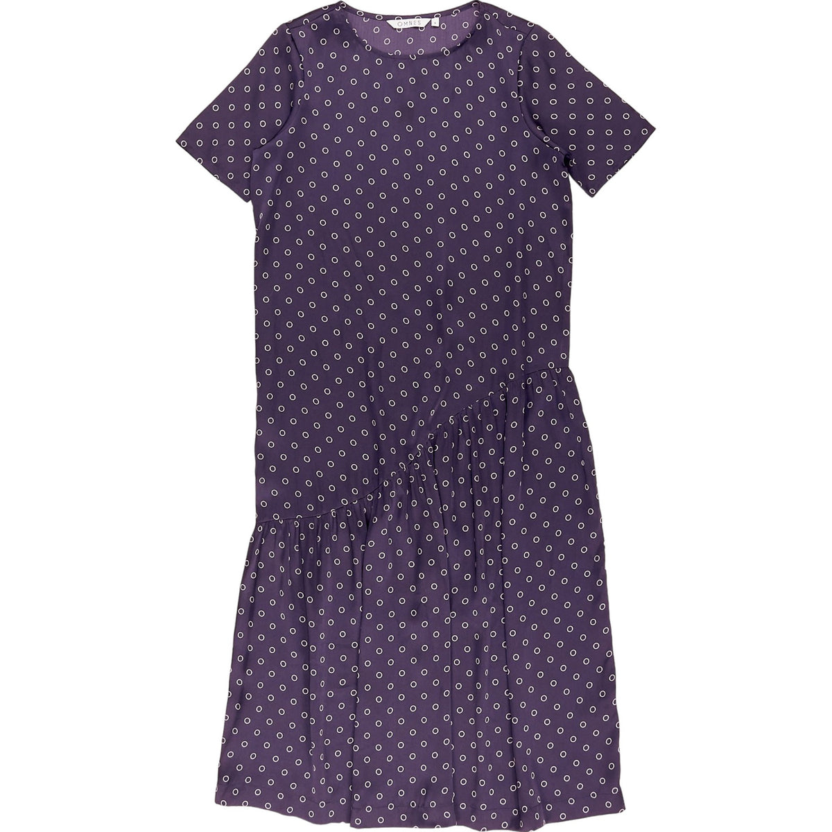 Omnes Purple Polka Dot Dress