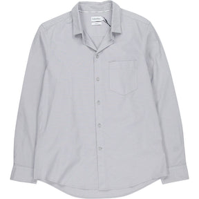Calvin Klein Silver Grey Oxford Stretch Shirt M