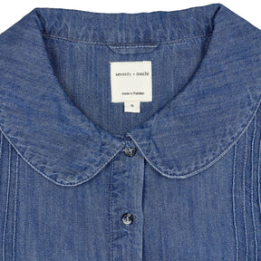 seventy + mochi Blue Denim Blouse