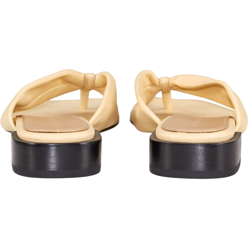 Dear Frances Cream Leather Sandals