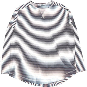 NRBY White Striped Long Sleeve Top
