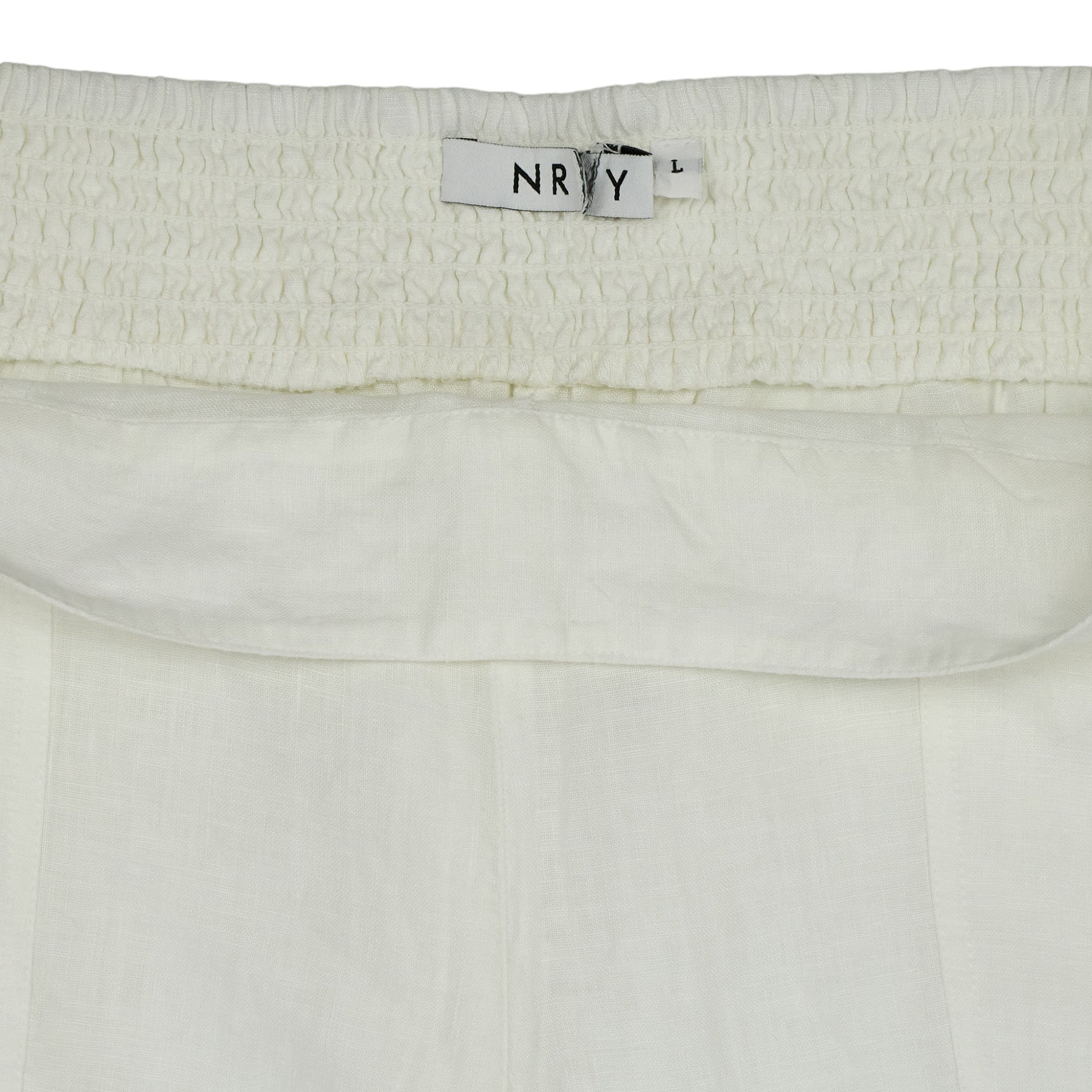 NRBY White Linen Trousers L