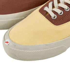 YMC Brown Yellow Canvas Trainers