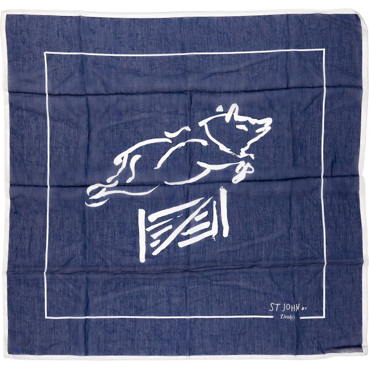 Drake's Blue St John Scarf