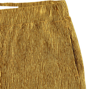 Wyse Gold Crinkle Trousers