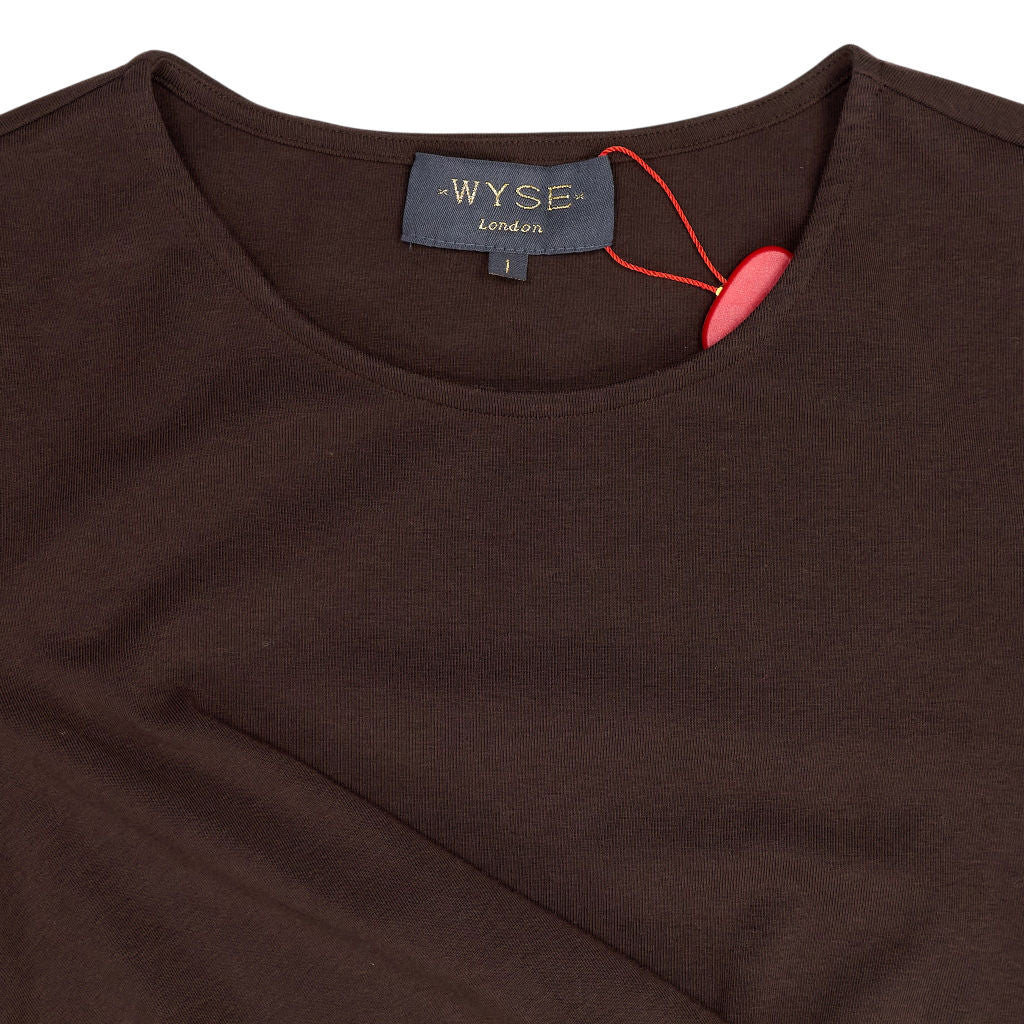 WYSE Cocoa Jersey Dress