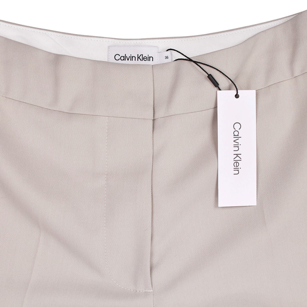 Calvin Klein Sand Pebble Wool Blend Trousers