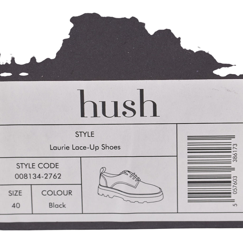Hush Black Laurie Lace-Up Shoes