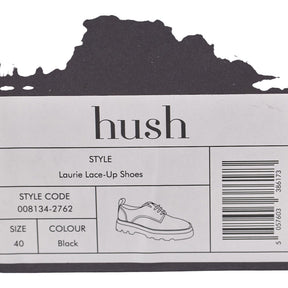 Hush Black Laurie Lace-Up Shoes