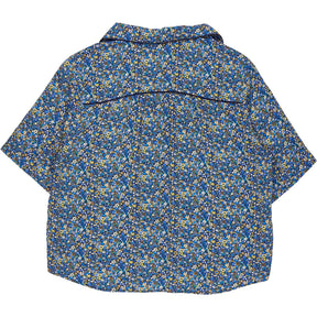Brora Blue Floral Short Sleeve Shirt