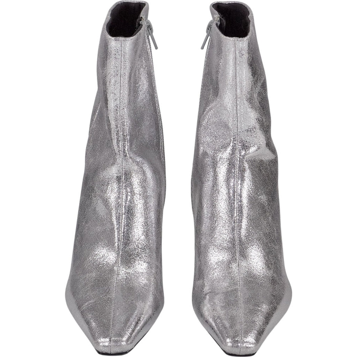 Pull & Bear Silver Ankle Boots