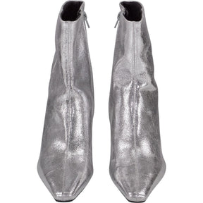 Pull & Bear Silver Ankle Boots