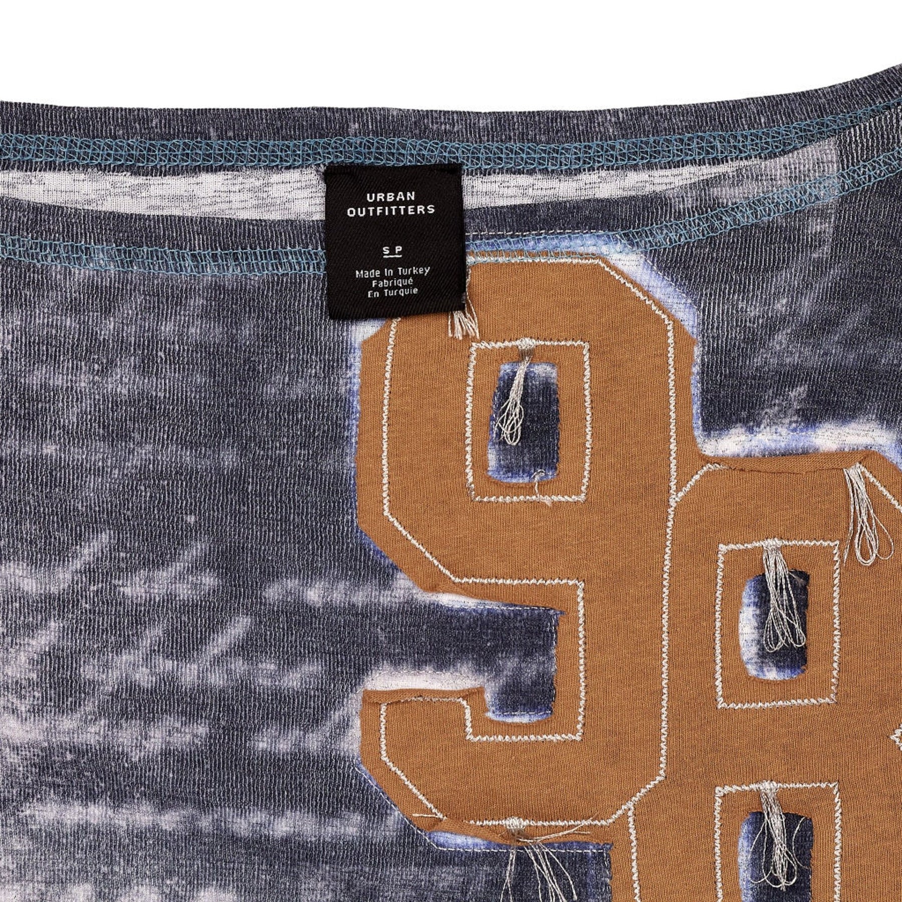 Urban Outfitters Blue Graphic Long Sleeve Top