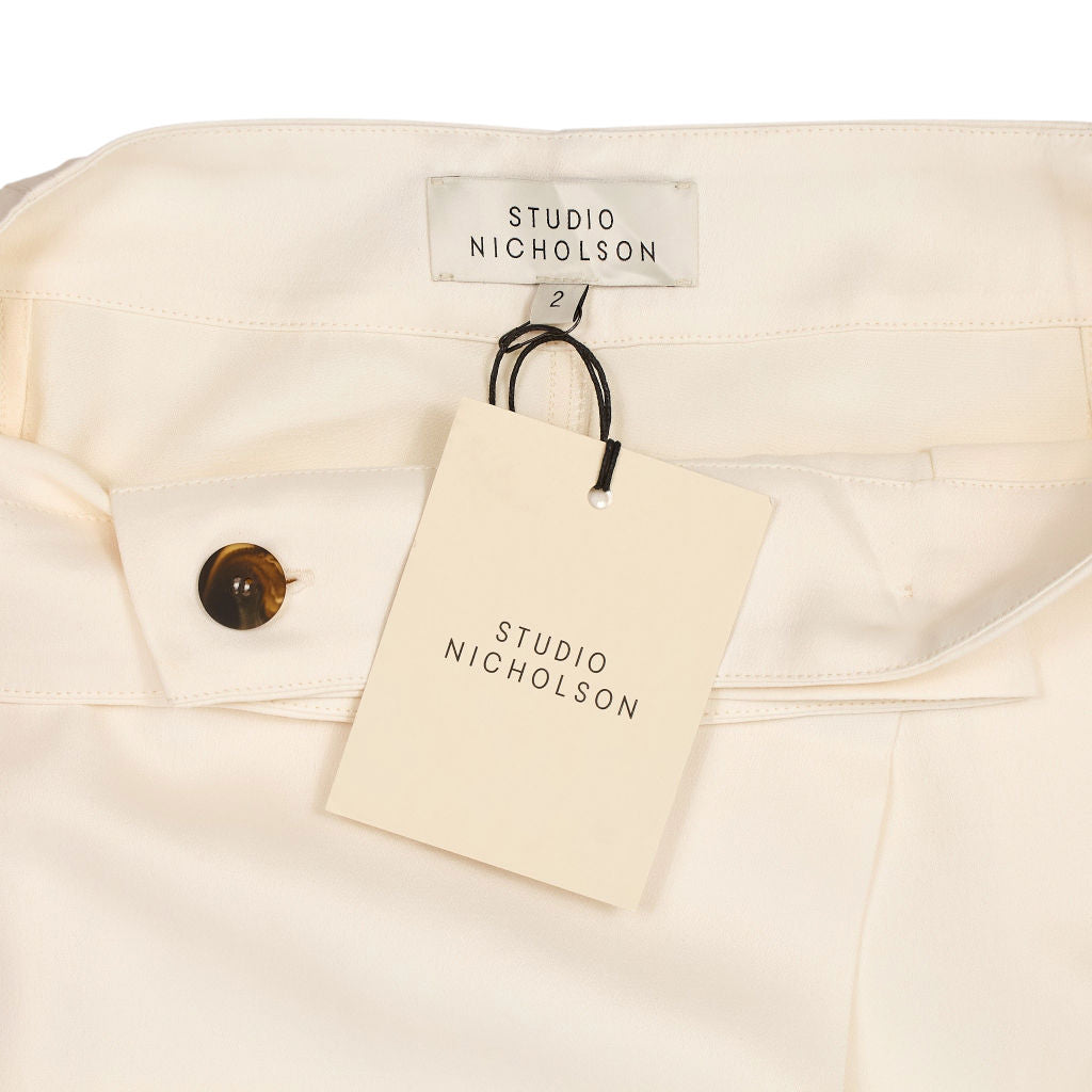 Studio Nicholson Parchment Gutan Crepe Satin Skirt
