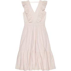 BENSIMON Pink Ruffle Midi Dress