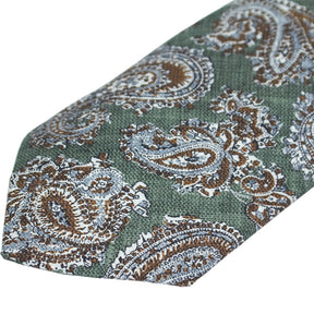 Moss Green Pattern Tie Bundle x 3