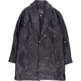 Vintage Navarre Black Leather Coat