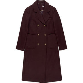 WYSE Burgundy Double Breasted Coat