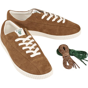 Tretorn Eton Brown Nylite Suede Trainers