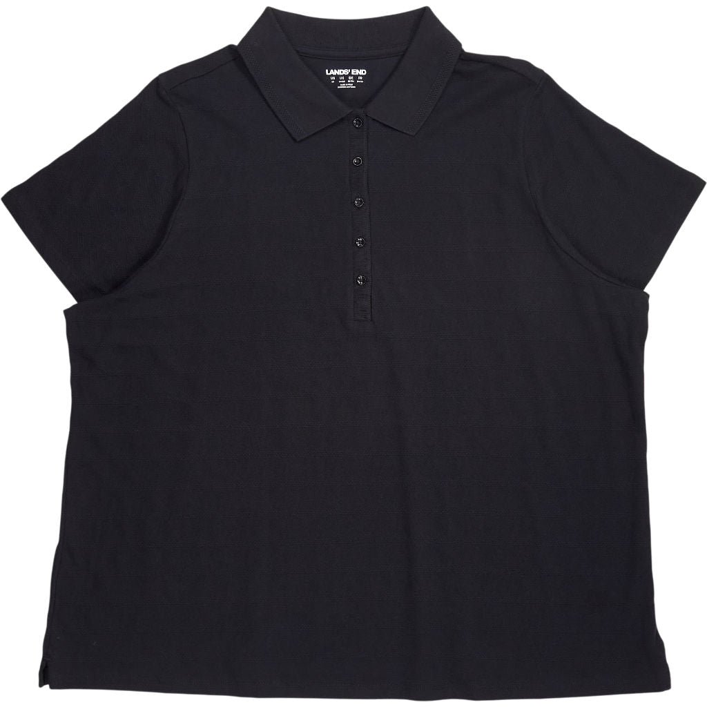 Lands' End Black Polo Shirt